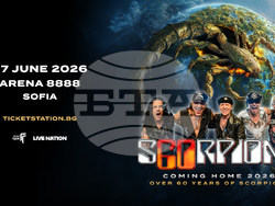 Scorpions се завръща у нас с юбилейно шоу – на 27 юни 2026 г. в „Арена 8888 София“, визия – Fest Team