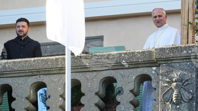 Зеленски благодари на папа Лъв Четиринадесети за усилията му за коледно примирие