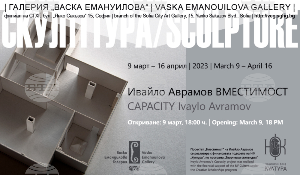 Експеримент с преградна стена в галерия „Васка Емануилова“ представя скулпторът Ивайло Аврамов