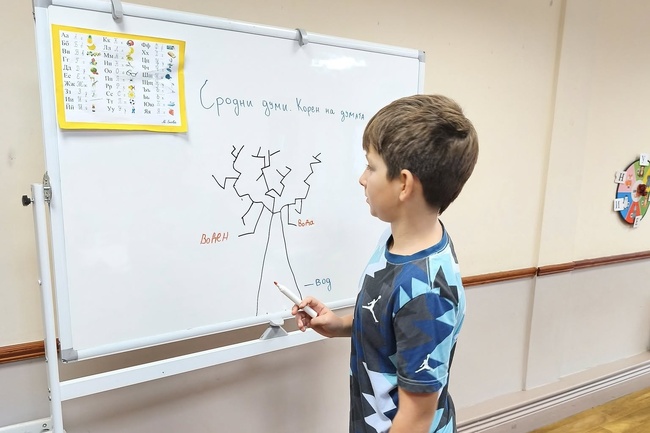 Третокласници от Българското училище „Райна Княгиня“ в Корк, Ирландия, упражниха знанията си по български език с игра на тема „Сродни думи“