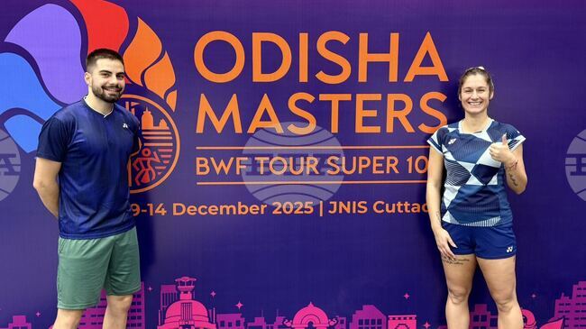 Габриела Стоева и Евгени Панев допуснаха загуба на смесени двойки на турнир по бадминтон в Индия