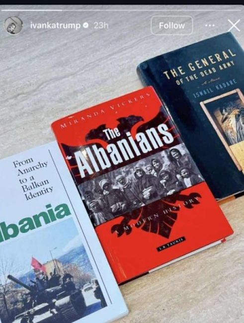 КосоваПрес: Иванка Тръмп проучва историята на албанците