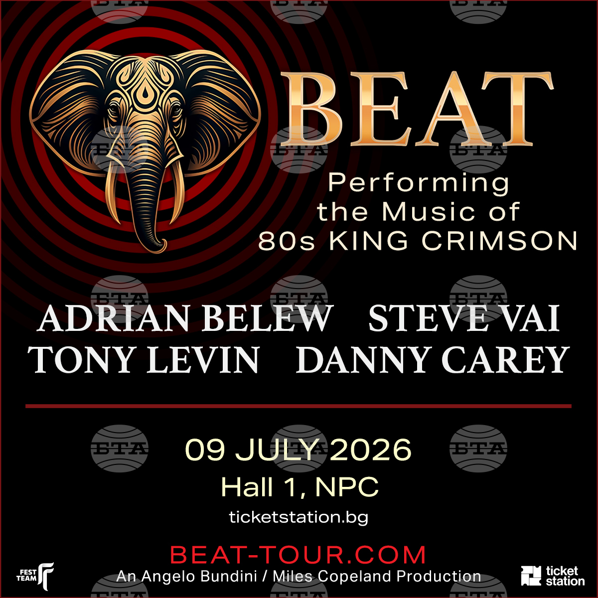 Beat: King Crimson Celebration Show идва днес в НДК