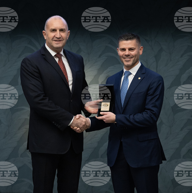 Confindustria Bulgaria President Roberto Santorelli Receives President's Badge of Honour