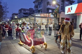 Враца - елха - коледни светлини