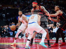 Knicks Raptors Basketball