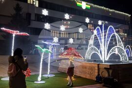 Ямбол - коледни елхи