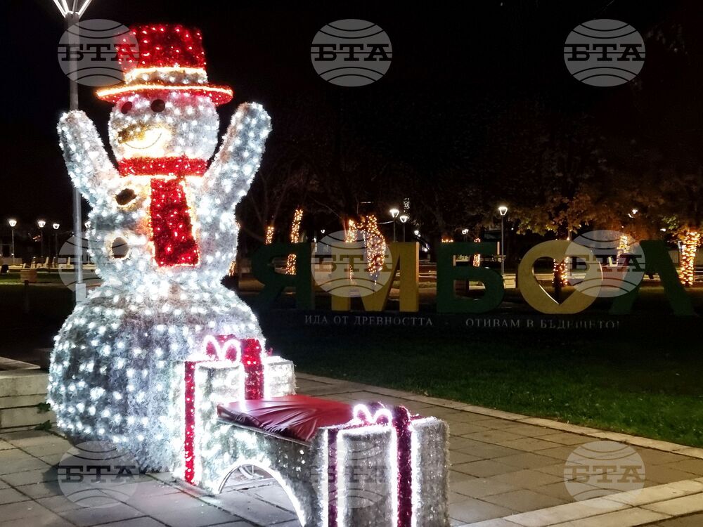 Ямбол - коледни елхи