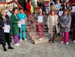 Пазарджик - медицински специалисти - протест