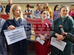 Пазарджик - медицински специалисти - протест