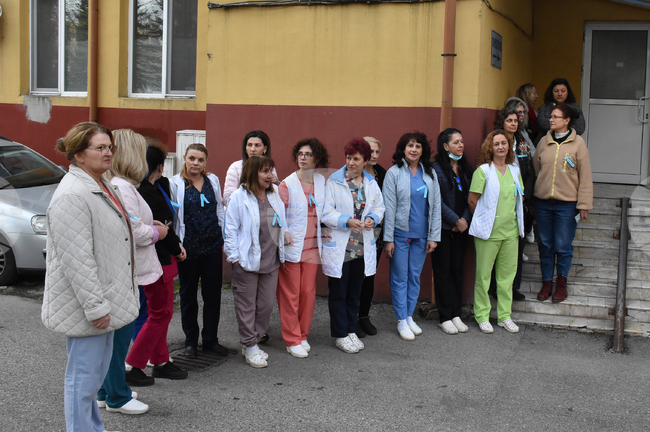 Хасково - медицински сестри - протест