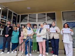 Смолян - медицински сестри - протест