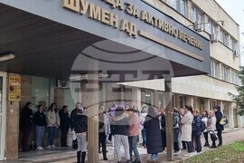 Шумен - медицински специалисти - протест