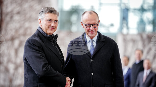 Хърватският премиер Пленкович и германският канцлер Мерц подчертаха значението на по-тясното сътрудничество в ЕС и НАТО