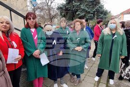 Ямбол - медицински сестри - протест