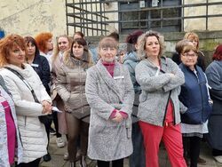 Ямбол - медицински сестри - протест