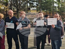 Кърджали - медицински специалисти - протест