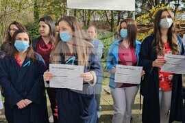 Кърджали - медицински специалисти - протест