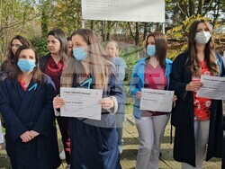 Кърджали - медицински специалисти - протест