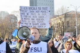 Румъния - Букурещ - учители - образование - протест