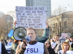 Румъния - Букурещ - учители - образование - протест