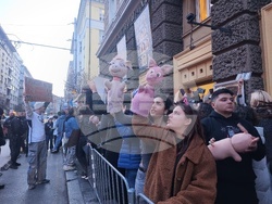 НАТФИЗ - студенти - демонстрация срещу правителството