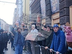 НАТФИЗ - студенти - демонстрация срещу правителството