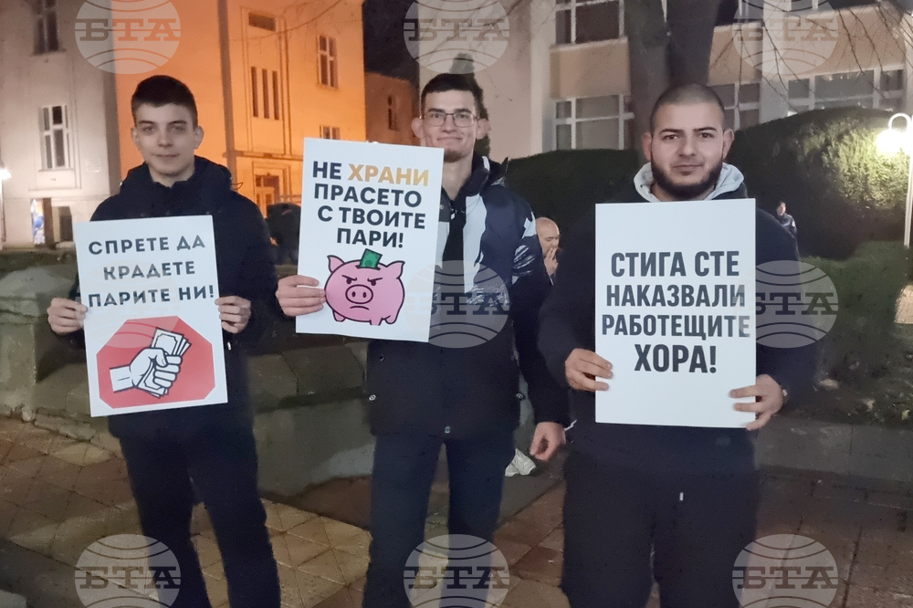 Добрич - протест срещу правителството
