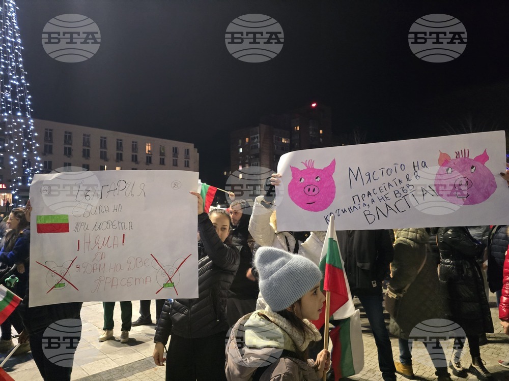 Свищов- граждански протест- площад „Алеко“