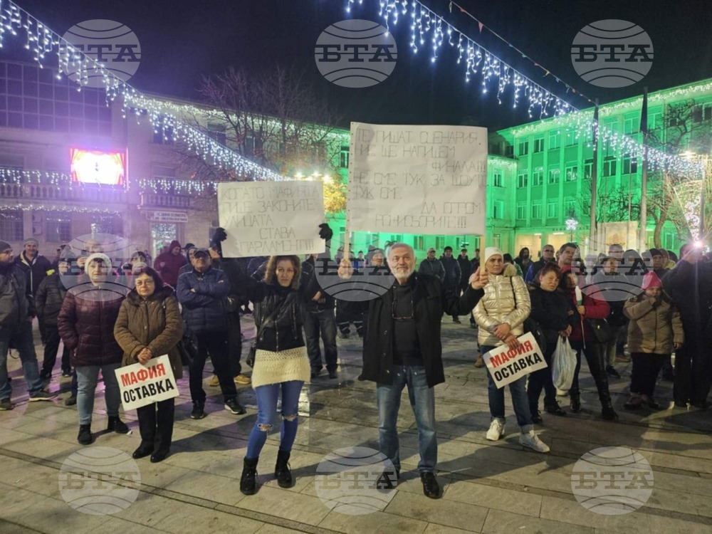Силистра - протест срещу правителството