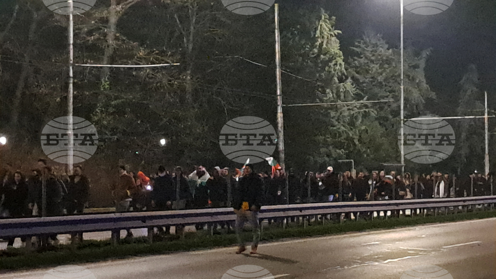 Бул. "Цариградско шосе" - протестиращи срещу правителството