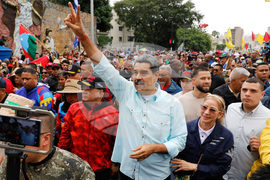 APTOPIX Venezuela Maduro Rally