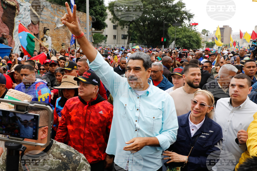 APTOPIX Venezuela Maduro Rally