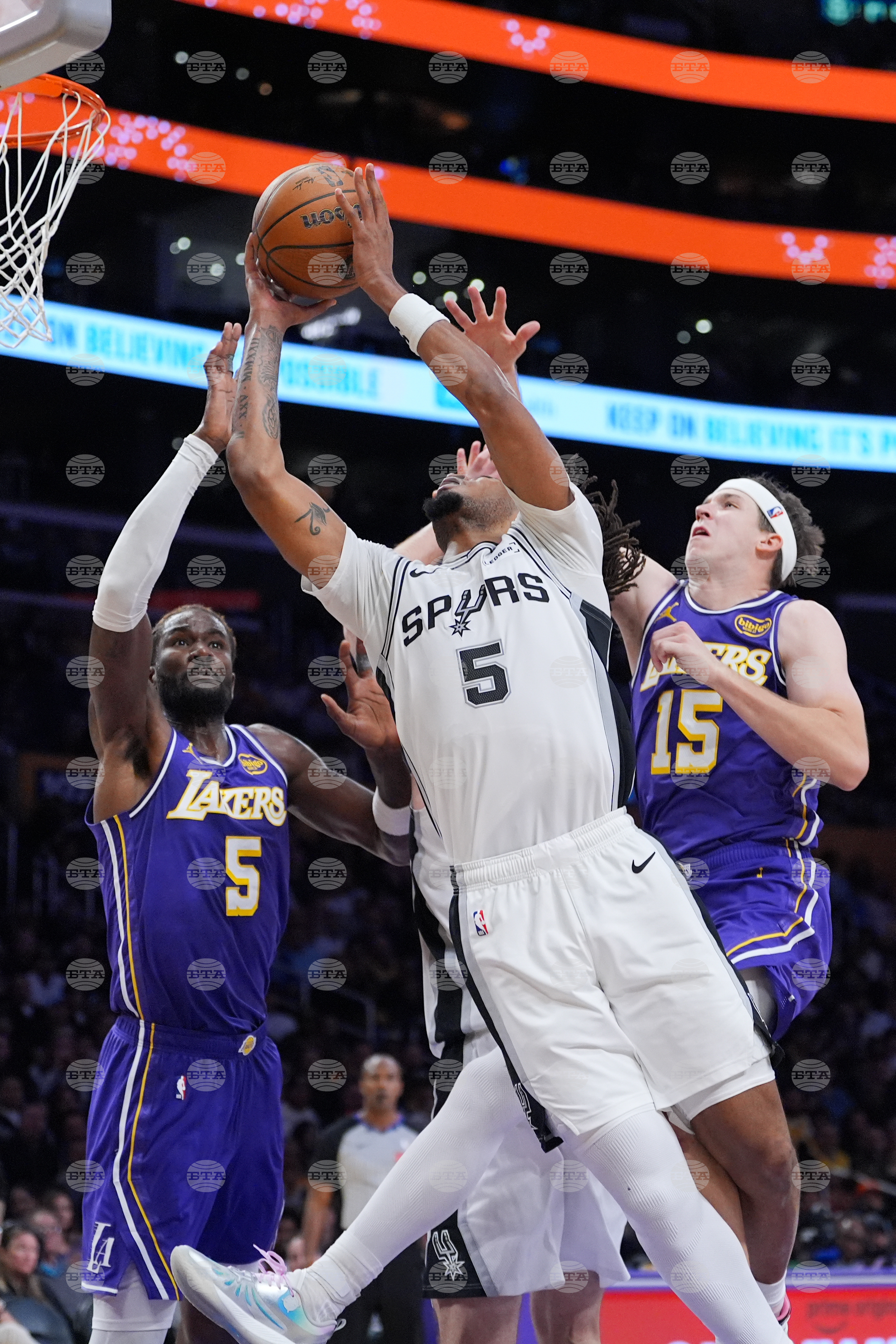 Spurs Lakers Basketball