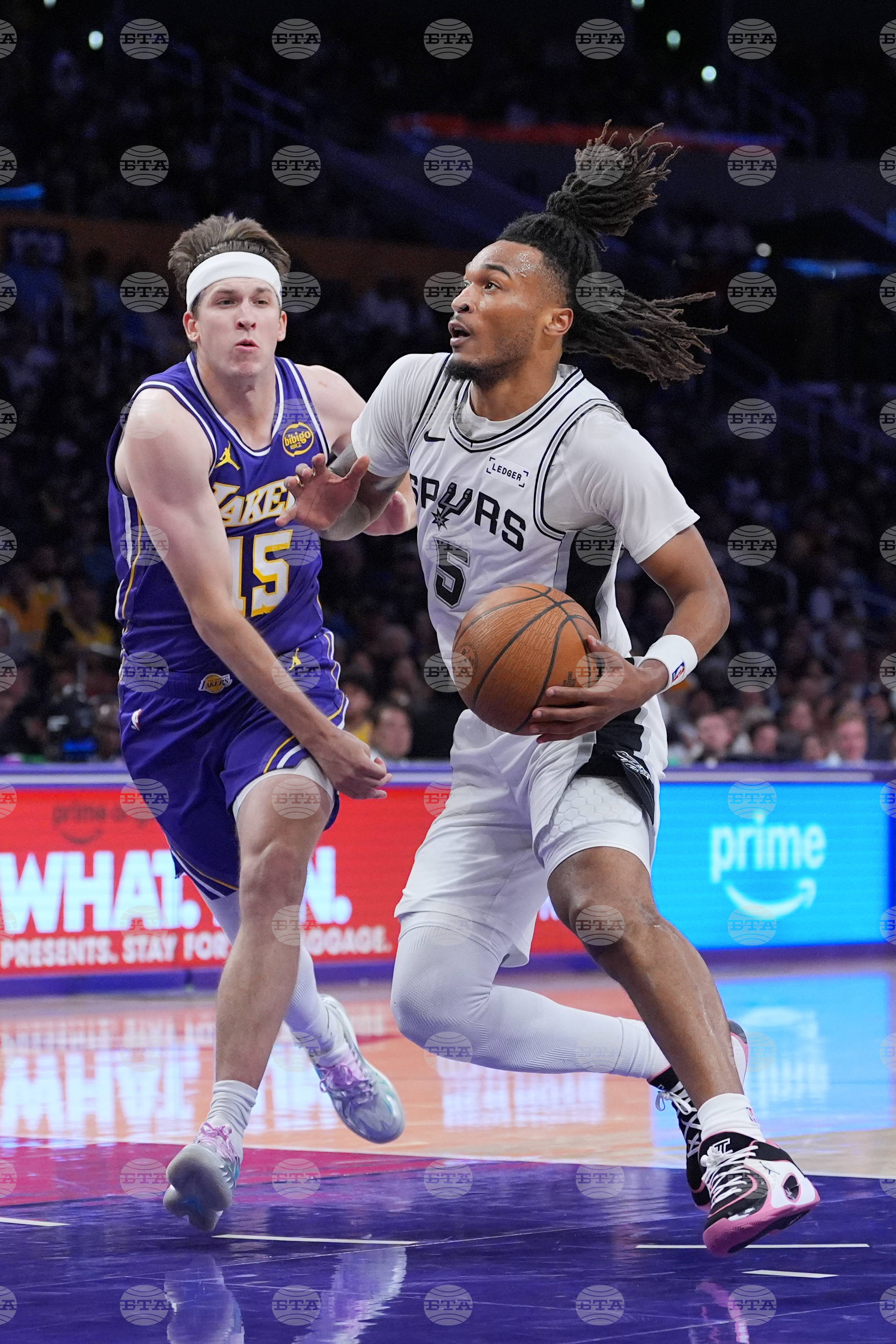 Spurs Lakers Basketball