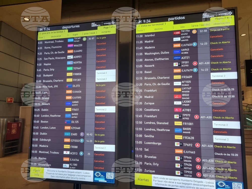 Португалия - Лисабон - летище - стачка