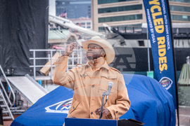 USAA with NABC Recycled Rides Gifting at Army-Navy Game