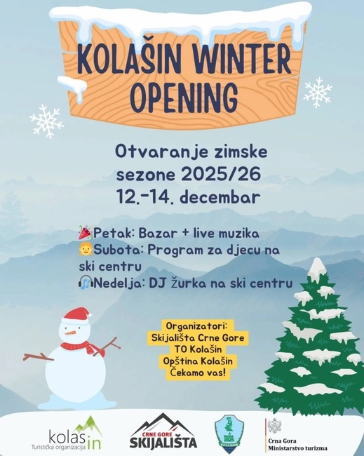 МИНА: Черна гора открива утре зимния сезон