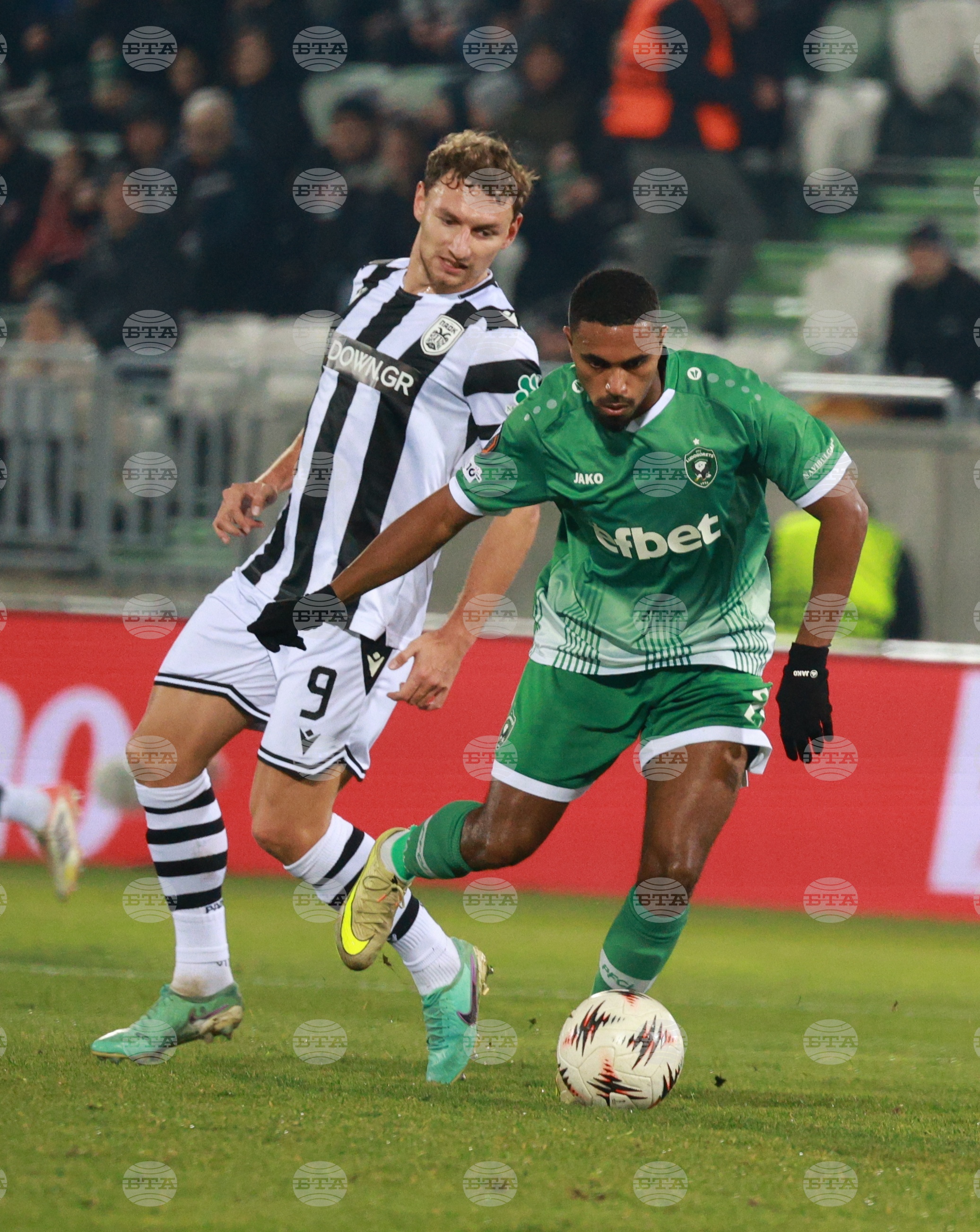 Разград - футбол - „Лудогорец“ - „ПАОК“