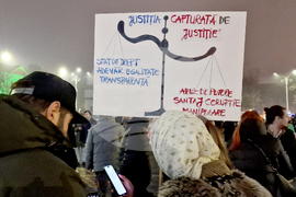 Румъния - Букурещ - правосъдие - протест