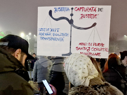 Румъния - Букурещ - правосъдие - протест