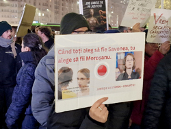 Румъния - Букурещ - правосъдие - протест