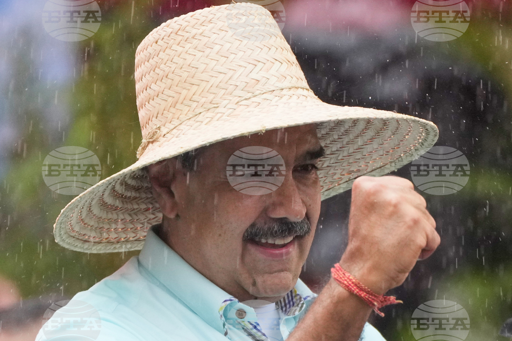 APTOPIX Venezuela Maduro Rally