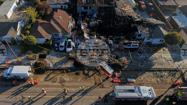 APTOPIX California Gas Explosion