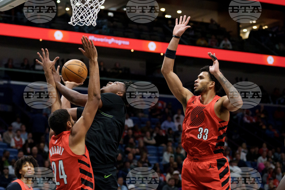 Trail Blazers Pelicans Basketball