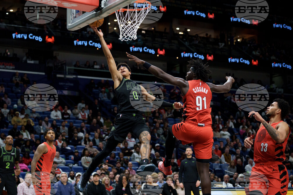 Trail Blazers Pelicans Basketball