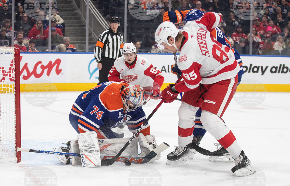 Red Wings Oilers Hockey