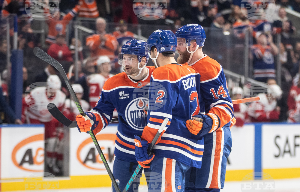 Red Wings Oilers Hockey