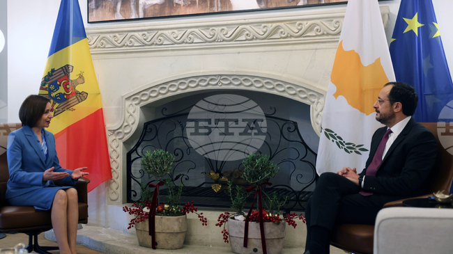 КНА: Президентът на Молдова Мая Санду е в Никозия в навечерието на кипърското председателство на Съвета на ЕС