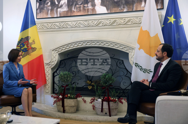 КНА: Президентът на Молдова Мая Санду е в Никозия в навечерието на кипърското председателство на Съвета на ЕС